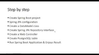 How to Spring Boot: Spring JPA with PostgreSQL