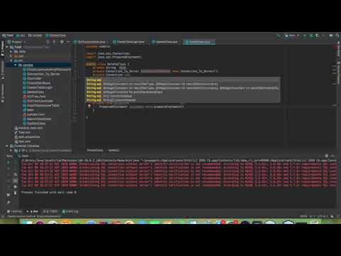 How to Delete Data from table using javafx and mysql