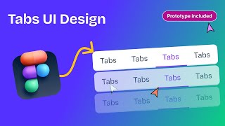 Try This Way Tab UI Component Design in Figma with Prototype | Figma Tutorial | DesignCoach