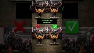 Dumbbell chest fly mistakes‼️Dumbbell flys‼️ #shorts #chestworkout #chestday #chest #dumbbell