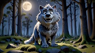 Four Sleepy Wolves Howl at the Sky | Counting & Nature Sounds Song for | Gentle Animal Nursery Rhyme