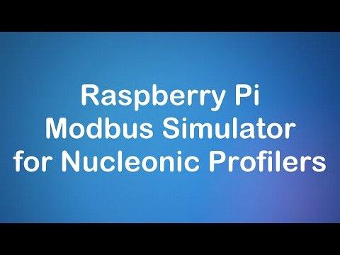 Raspberry Pi Modbus Simulator for Nucleonic Profilers