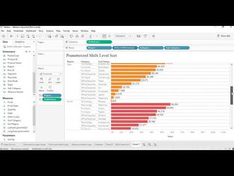 Tableau Multi Level Sort | Sort