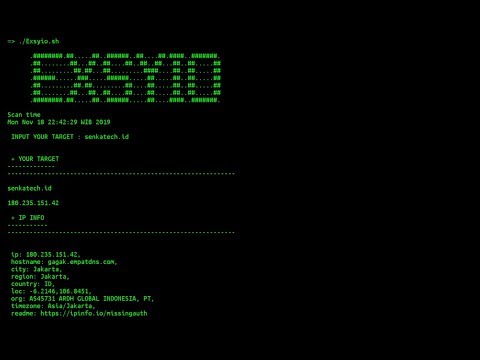 Web information gathering tool | Termux | 2019