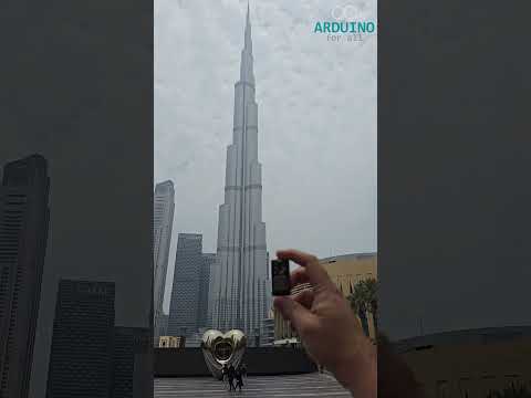 ESP is huge compared to the Burj Khalifa 🌟 #esp32  #burjkhalifa #makers