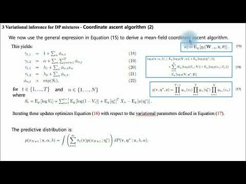 variational inference for dirichlet process mixtures