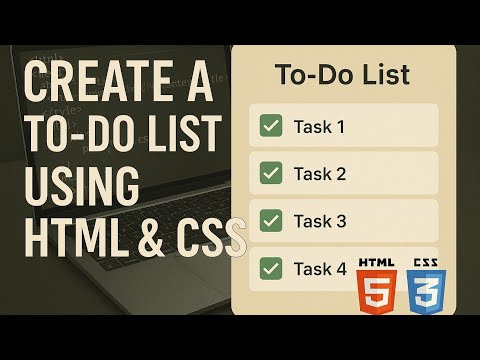 Create a To-Do List using html & css||Computer WorldTech||#css3 #htmlcssproject #coding #programming