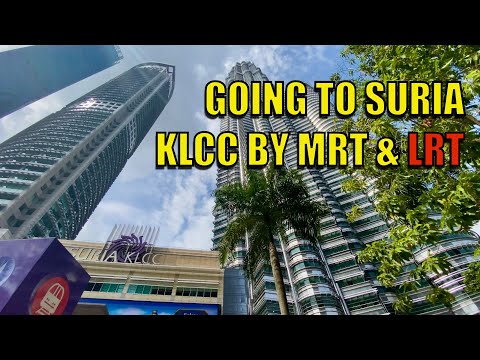 Taking the MRT and LRT train to Petronas Twin Tower (KLCC) #publictransportation