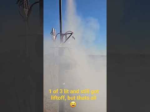 AUTOROCKET V2.2 LIFTOFF! BUT MISFIRED! #3dprinting #build #rocketmotor #rocket