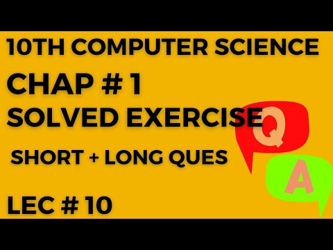 Class 10 computer chapter 1exercise soluion @MKFStudyPoint