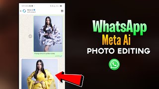 How to do photo editing with Whatsapp Meta Ai | Meta Ai Dress Change Photo Editing | Meta Ai