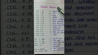 Computer shortcuts #computershortcut #computer #knowledge #short #most #useful