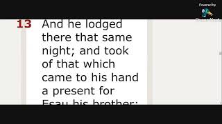 Bible Reading #Genesis Ch 32b#KJV #learning #english #bible #audiobook #wordofgod #reading Video 261
