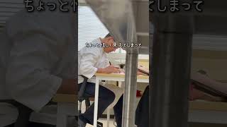 お父さんが、知らない人と長く話してた
