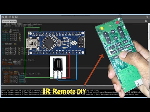 How to make You Own IR Remote Controller with Arduino - DIY Remote Lights Switch