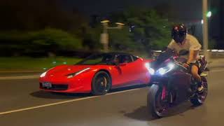Yamaha R1 vs Ferrari Drag Race 🚀