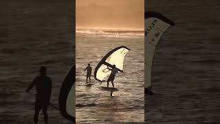Sunset wing foil session at Little Budha - Mui Ne  #wingfoil  #muine #vietnam