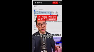 3 Things I Would Do In A Recession