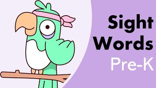 Sight Words Pre-Kindergarten | Learn to Read Dolch Sight Words 40 Words | Read Along Video for Kids