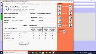 Easy Pathology Lab With Images - Print Patient History Column Wise - print Previous Tests Results
