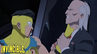 The Guardians help Mark against Cecil's ReAnimen | Mark threatens Cecil - Invincible