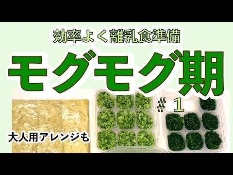 【離乳食】モグモグ期の冷凍ストック作り【ほうれん草・さつまいも・ブロッコリー】