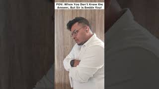 Jab Jawab na pata ho and teacher side mai khade ho!! #abhisheksirvedantu #shorts #funny