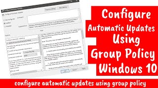 Configure automatic updates using group policy