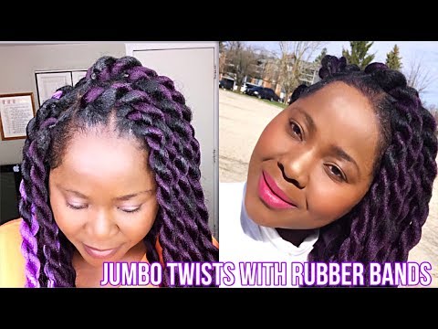 PURPLE JUMBO ROPE/HAVANA TWISTS - RUBBER METHOD EASY TUTORIAL #stayhome #withme