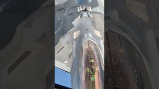 Beautiful shot of an F-22 refueling #USAF #militaryaviation #f22raptor