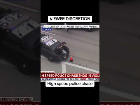 Viewer Discretion: wild high-speed police chase in LA ends with violent wreck