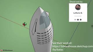 Vectorworks Spotlight Sprint Challenge - Import Starship from SketchUp 3d Warehouse