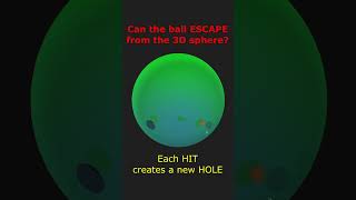 Bouncing Ball tries to escape sphere 3D