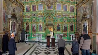 Лавра 11.02.25. Поздняя Литургия, «Тебе поем» и «Достойно есть», левый клирос - регент о. Поликарп