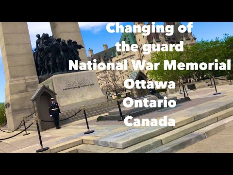 Changing of the Guard at The National War Memorial Ottawa Ontario Canada 🇨🇦 #warmemorial