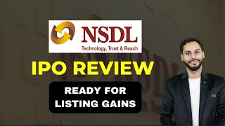 NSDL IPO REVIEW | NSDL IPO GMP TODAY | NSDL IPO LATEST NEWS | NSDL IPO APPLY OR NOT