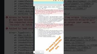 Cors issue || node js || javascript || react js cors issue || cross origin resource sharing Resolved