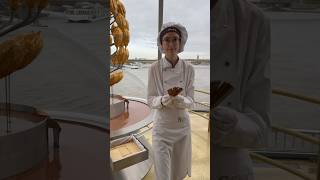 Freshly baked KitKat for you to taste from Köln chocolate museum
