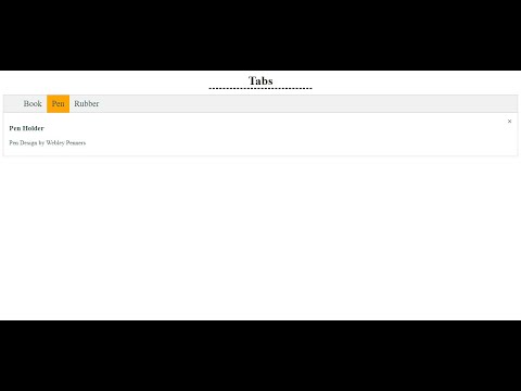 How to create tabs using HTML CSS and JavaScript
