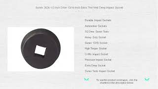Sunex 2626 1/2-Inch Drive 13/16-Inch Extra Thin Wall Deep Impact Socket