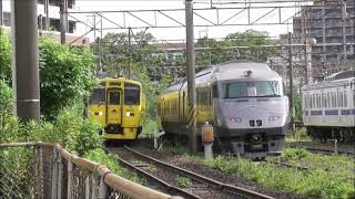 JR九州　キハ200鹿児島中央駅～喜入駅（329D）鹿児島車両センター前　撮影日2025 7 12