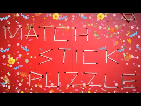 CAN YOU SOLVE THESE MATCHSTICK PUZZLES | BY-SANNIDHYA GAMING