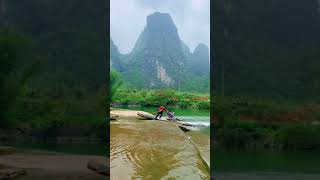 诗和远方旅行 桂林山水阳朔遇龙河 #跟着快手去旅游