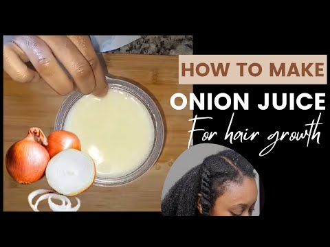 Make and use onion juice for hair growth | Watch how I make my onion juice