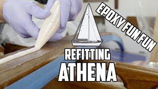 Sail Life - Epoxy fun, diesel tank support and beams - DIY boat repair