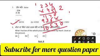 PSEB class 8th Bimonthly Test 2025 Math full solution|| 8th class ਗਣਿਤ paper  july 2025