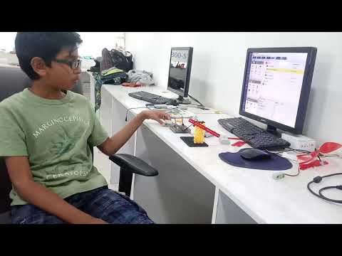 Fan model using touch sensor