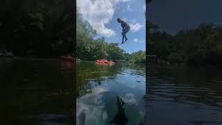 #FrontFlip #BellyFlop #ChazRiver #FloridaSwamps #FlipFail #RiverAdventures #WildlifeShorts