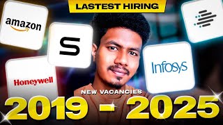 🔥 Amazon, Infosys, Honeywell Hiring Freshers Again! Apply Now | Off Campus Drive 2025 🚀