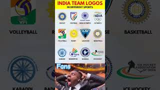 🔥INDIA TEAM LOGOS IN DIFFERENT SPORTS🔥🤯🥶 #ipl #iplshorts #rcb #mi #csk #rr #gt #srh #lsg #dc #kkr